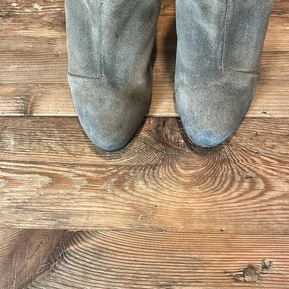 Rag & Bone Newbury Distressed Olive Green Suede Ankle Boot - Picture 3 of 8